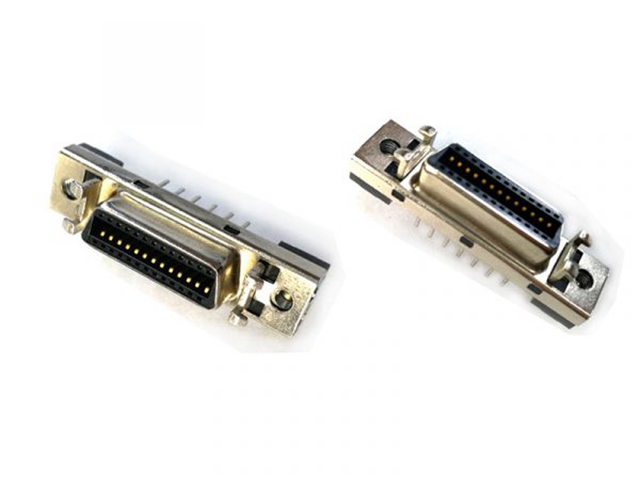 Scsi Connector Hpcn Type Female Straight Pcb Mount